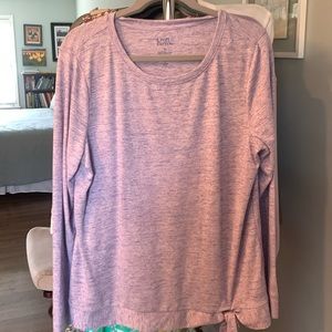 Croft&barrow purple longsleeve top size L